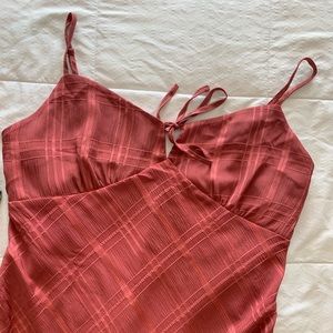 Forever 21 mauve plaid midi dress